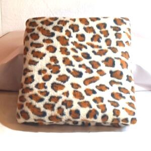 Leopard Print Flannel Throw Blanket